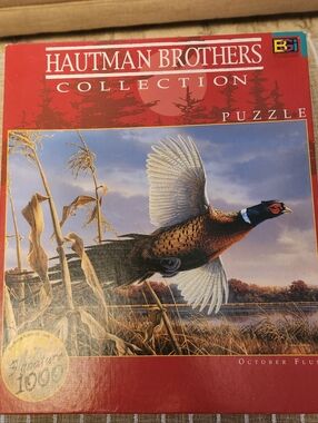 Hautman Brothers Collection Pheasant October Flush 1000 Piece Puzzle Buffalo Gam